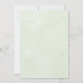 Personaliseer groene bladige beste trouwkaart kaart (Achterkant)