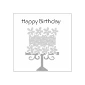 Personaliseer Happy Birthday Cake stempel (Afrduk)