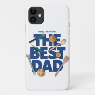 Personaliseer Happy Vaderdag De beste vader iPhone 11 Hoesje