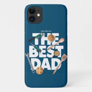 Personaliseer Happy Vaderdag   De beste vader-donk iPhone 11 Hoesje