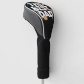 Personaliseer Happy Vaderdag | De beste vader-donk Golfheadcover (Schuin)