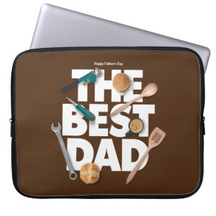 Personaliseer Happy Vaderdag   De beste vader-donk Laptop Sleeve