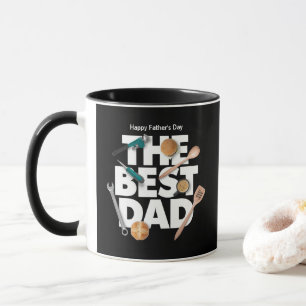 Personaliseer Happy Vaderdag De beste vader-donk Mok