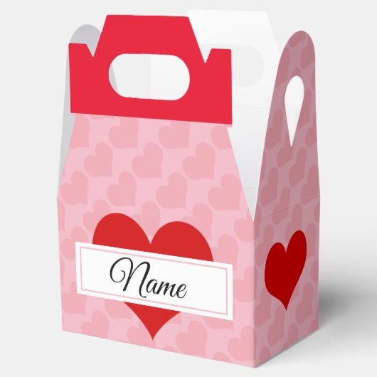 Personaliseer, hart van liefde bedankdoosjes (Geopend)