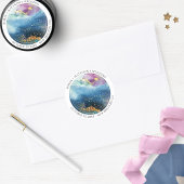 Personaliseer, Hemelse Thema Favor / Envelope Seal Ronde Sticker