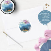 Personaliseer, Hemelse Thema Favor / Envelope Seal Ronde Sticker