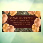 Personaliseer heropening kleinschalige onderneming raamsticker (Vel 3)