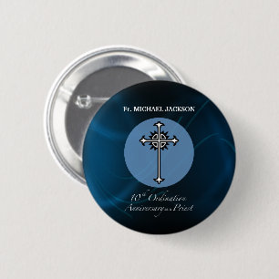 Personaliseer, het 10de Jubileum van de Ordening Ronde Button 5,7 Cm