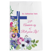 Personaliseer het 25e Jubileum Nun Religious Life Medium Cadeauzakje (Voorkant)