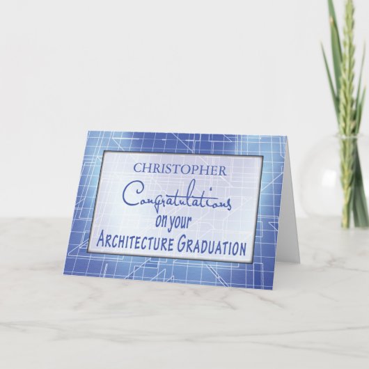 Personaliseer het Afstuderen van de Architectuur v Kaart (Voorkant)