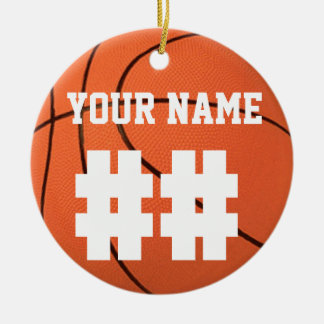 Personaliseer het, Basketball Keramisch Ornament