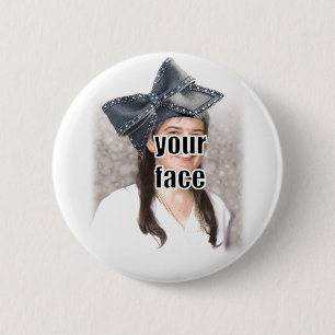 Personaliseer het Big Bow-Pet Ronde Button 5,7 Cm
