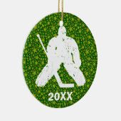 Personaliseer het, Hockey Goalie Keramisch Ornament (Rechts)