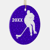 Personaliseer het, Hockey Keramisch Ornament (Rechts)