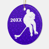 Personaliseer het, Hockey Keramisch Ornament (Links)