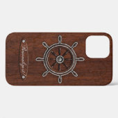 Personaliseer het! Nautisch schuurwiel Case-Mate iPhone Case (Achterkant (horizontaal))