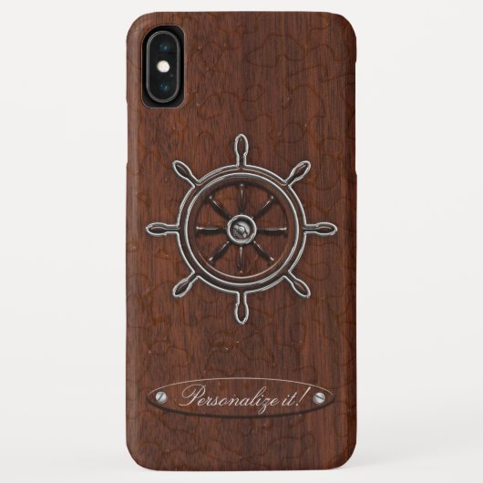 Personaliseer het! Nautisch schuurwiel Case-Mate iPhone Case (Achterkant)