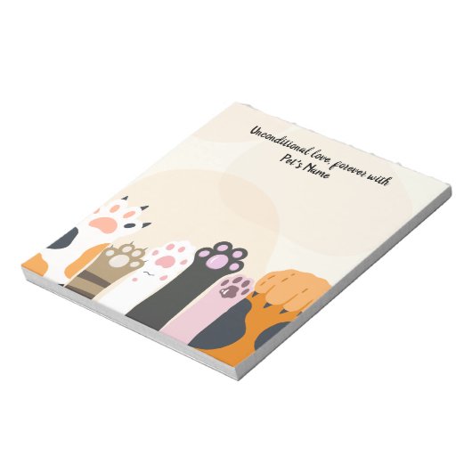 Personaliseer het Notitieblok van uw huisdierenlie (Gedraaid)