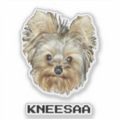 Personaliseer het! Pet Head Foto & Naam Sticker (Voorkant)