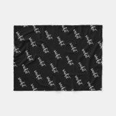 Personaliseer het! Pet-naam Fleece Deken (Voorkant (Horizontaal))