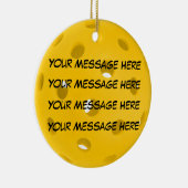 Personaliseer het, Pickleball Keramisch Ornament (Rechts)