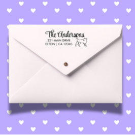 Personaliseer het Terugkeeradres van het Kattensch Zelfinktende Stempel