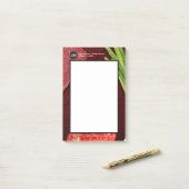 Personaliseer het thema van het steak-restaurant post-it® notes (Op bureau)