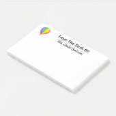 Personaliseer heteluchtballon post-it® notes (Schuin)