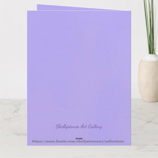 Personaliseer Hond groot 'Denk aan je' kaart (Achterkant)