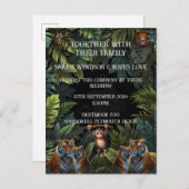 Personaliseer Huwelijksdierentuin Uitnodiging (Voorkant / Achterkant)