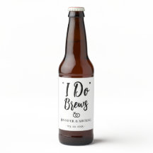 Personaliseer Huwelijksreceptie I Do Brews