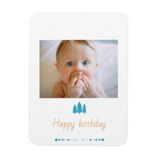 Personaliseer je baby Happy Birthday memorabele Magneet