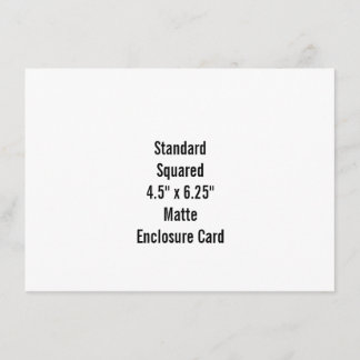 Personaliseer je eigen ontwerp met 4,5" x 6,25" informatiekaartje
