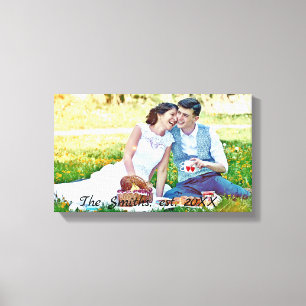 Personaliseer je favoriete trouwfoto op canvas afdruk