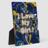 Personaliseer je liefde oneindig: ik hou van mijn  fotoplaat (Zijkant)