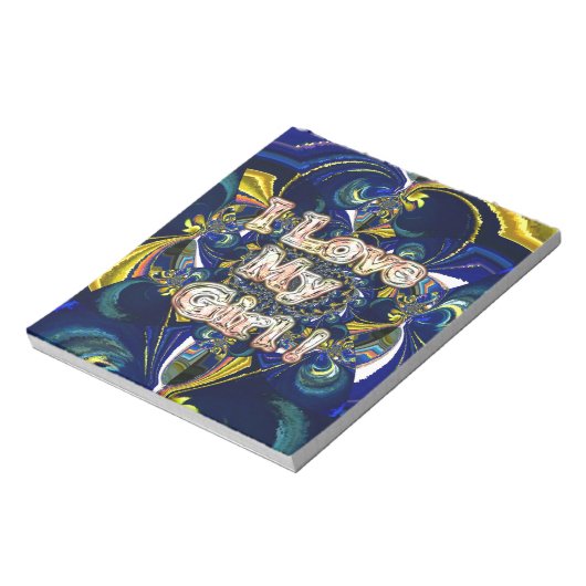 Personaliseer je liefde oneindig: ik hou van mijn notitieblok (Gedraaid)