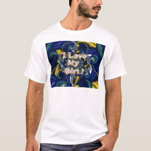 Personaliseer je liefde oneindig: ik hou van mijn t-shirt