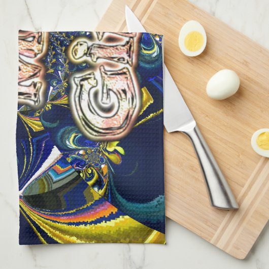 Personaliseer je liefde oneindig: ik hou van mijn theedoek (Quarter Fold)