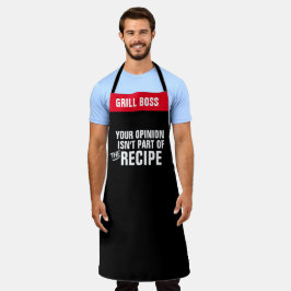 Personaliseer je mening Ontvang Funny Chef Grill Schort