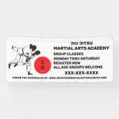 Personaliseer Jiu Jitsu Martial Arts School Busine Spandoek (Horizontaal)