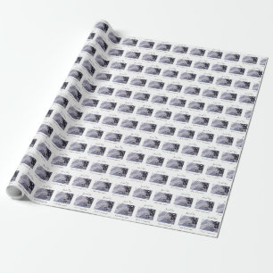 Personaliseer, Jongen, Eerste Communie Blauw Cadeaupapier