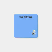 Personaliseer Jouw naam tekst Blue Robot Post-it® Notes (Voorkant)