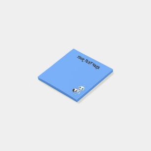 Personaliseer Jouw naam tekst Blue Robot Post-it® Notes