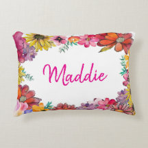 Personaliseer JOY Happy flowered border