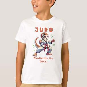 Personaliseer Judo Practitioner Locatie Datum Naam T-shirt