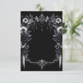 Personaliseer Kaart - Gotisch - Blank Sjabloon (Staand voorkant)