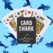 Personaliseer Kaart Shark zwart & wit Deck of Card