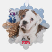 Personaliseer Kerst Kaart Ornament (Voorkant)