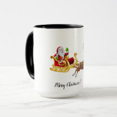 Personaliseer Kerst Two-Tone Coffee Mok (Voorkant links)