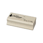 Personaliseer Kerstmis Naam Gift Label Rubberstempel (Stempel)
